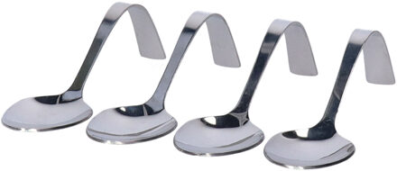 Cosy & Trendy Amuselepels - 4 stuks - 13 cm - RVS