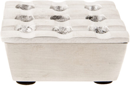 Cosy&Trendy Asbak 9 x 8 cm zilver aluminium