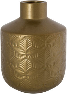 Cosy&Trendy Bloemenvaas/vazen van brons kleur keramiek H20 x D15 cm