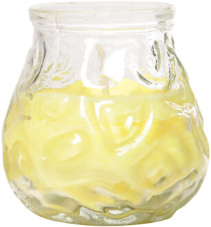 Cosy&Trendy Citronella Lowboy Tafelkaars - 7 cm - 17 branduren - citrusgeur - citronella sfeerkaarsen Transparant