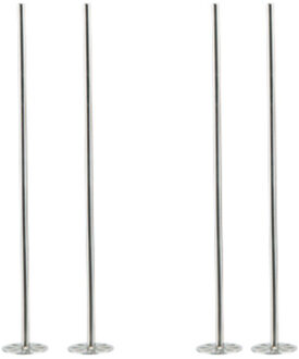 Cosy&Trendy Cocktailstampers - roerstaafjes - 4x stuks - RVS - 21 cm - Herbruikbaar