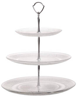 Cosy&Trendy Cosy & Trendy - Retro Etagere Met 3 Niveaus D18-25-29xh3 Transparant