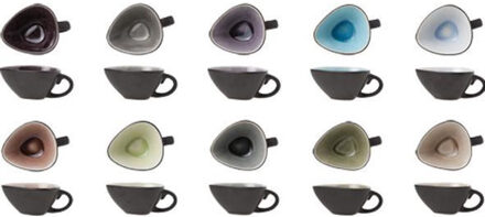 Cosy&Trendy Cosy & Trendy Streetfood Festival Schaaltje met oor - Ø 6,8 cm - 5,5 cl - Set-10 Multikleur