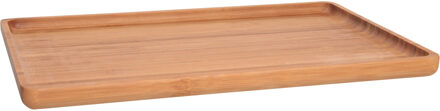 Cosy&Trendy Dienblad - bamboe - opstaande rand - rechthoek - 29 cm Bruin