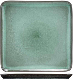 Cosy&Trendy Dinerbord Lerida Meadow 25.5 X 25.5 Cm Groen