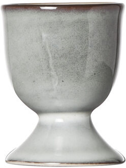 Cosy&Trendy Eierdopje - aardewerk - grijs/blauw - 5 cm - Houders voor gekookte eieren