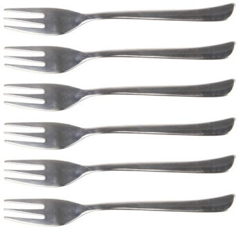 Cosy&Trendy Gebaksvorkjes - 12x stuks - RVS - 15 cm - Taartvorkjes - taartvorkjes