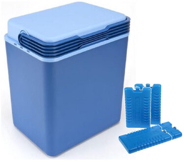 Cosy&Trendy Grote koelbox donkerblauw - 32 liter - 40 x 30 x 45 cm - incl. 4 koelelementen