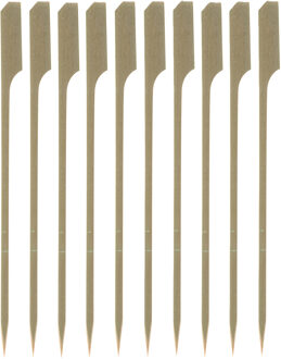 Cosy&Trendy Hapjes/sate prikkers/peddel spiesjes - bamboe hout - 250x stuks - 15 cm Beige