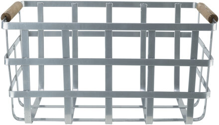 Cosy&Trendy Industriele draadmand/opbergmand metaal 31 x 18 x 16 cm