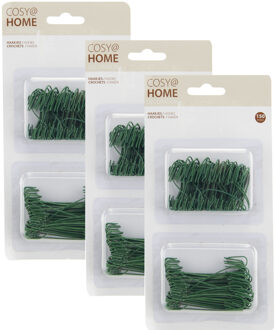 Cosy&Trendy Kerstbalhaakjes - 600x - groen - 4 en 7 cm - kerstballen