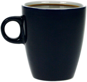 Cosy&Trendy Koffiekopjes/bekers - donkerblauw - 190 ml - Keramiek - Glans finish