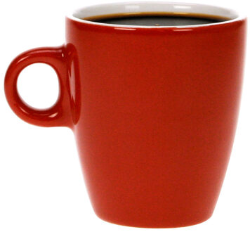 Cosy&Trendy Koffiekopjes / bekers - rood - 190 ml - Keramiek - Glans finish