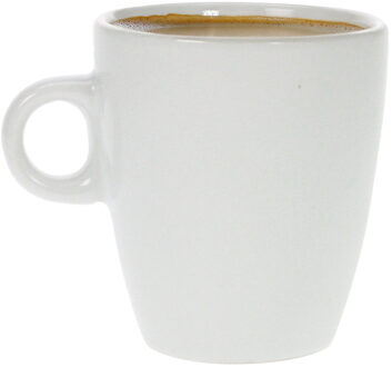 Cosy&Trendy Koffiekopjes / bekers - wit - 190 ml - Keramiek - Glans finish
