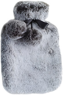 Cosy&Trendy kruik - grijs - 2L - pluche - warmwaterkruik - winter