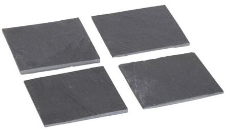 Cosy&Trendy Leisteen glasonderzetters 8 stuks 10 cm - Action products