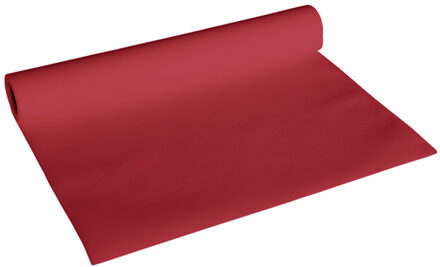 Cosy&Trendy Luxe bordeaux rood kleur tafelloper 4,8 meter