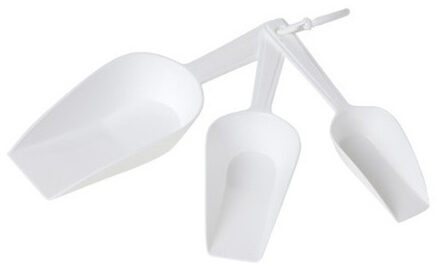 Cosy&Trendy Maatschepjes/maatlepeltjes - 3x stuks - kunststof - diverse formaten