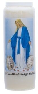 Cosy&Trendy Maria stompkaars in houder - 9-dagen branden - 18 cm - Religieus thema Multi