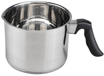 Cosy&Trendy Melkpannetje - 16 x 7,5 cm - RVS - steelpan - sauspan - 1,5 liter