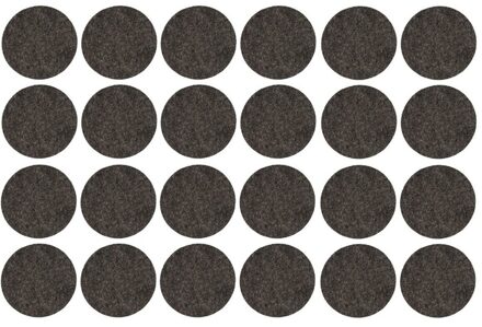 Cosy&Trendy Meubelviltjes - 24x stuks - antikras viltjes - 2,6 cm - Beschermviltjes - Stoelviltjes
