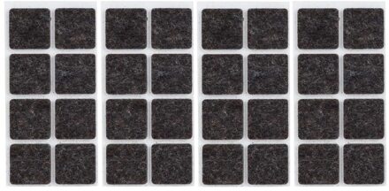 Cosy&Trendy Meubelviltjes - 32x - antislip noppen - 2,5 cm - vierkant - viltglijders