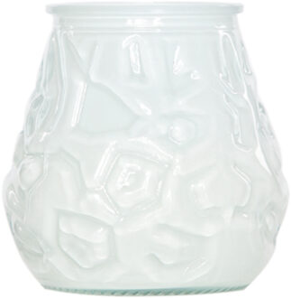 Cosy&Trendy mini lowboy tafelkaars - wit - 17 Branduren - 7 cm - kaars