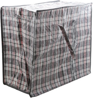 Cosy&Trendy Opbergtas/hoes voor kussen/deken/dekbed/slaapzak grijs 65 x 30 x 55 cm - Boodschappentassen