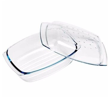 Cosy&Trendy Ovenschaal - 34 x 22 x 7 cm - glas - Ovenschalen/braadslede - Ovenschotel schalen - Bakvorm