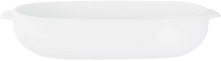 Cosy&Trendy Ovenschaal - met handvaten - wit - 24 x 15 x 5,3 cm - 1,9 liter - porselein - ovaal