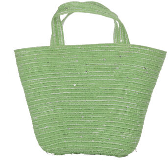 Cosy&Trendy Paasmandje met hengsels groen 22 cm - Feestdecoratievoorwerp