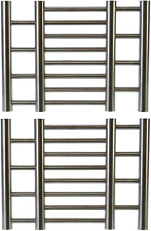 Cosy&Trendy Pannenonderzetter - 2x - uitschuifbaar - metaal - 37 x 20 cm