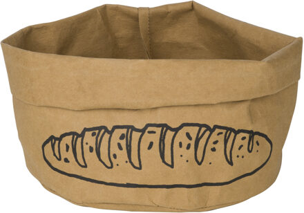 Cosy&Trendy Papieren broodmand/serveermand bruin L28 x B19 x H3 cm
