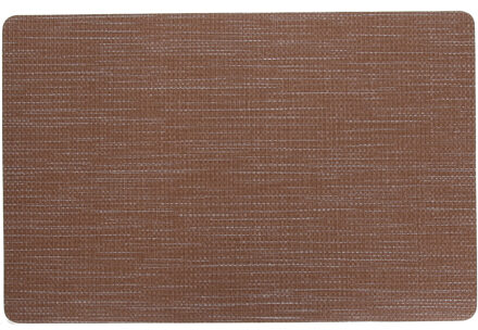 Cosy&Trendy Placemat rechthoekig - vinyl bruin - 29 x 44 cm