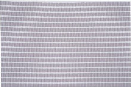 Cosy&Trendy Placemats rechthoekig - beige/wit geweven/gevlochten - 30 x 45 cm
