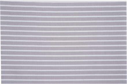 Cosy&Trendy Placemats rechthoekig - geweven beige/wit - 30 x 45 cm - Tafel dekken