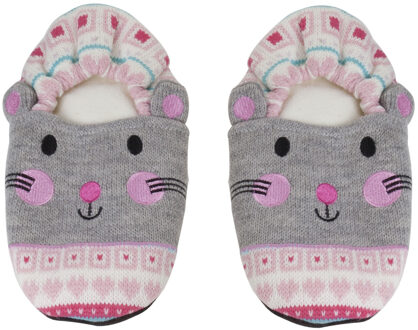 Cosy&Trendy Pluche kersenpit warmte magnetron muizen sloffen/pantoffels voor volwassenen