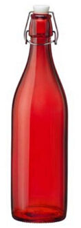 Cosy&Trendy Rode giara flessen met beugeldop 30 cm van 1 liter Rood