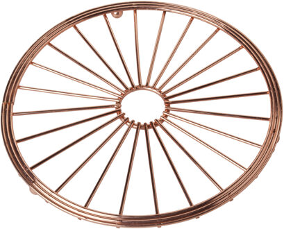 Cosy&Trendy ronde pannen onderzetters - metaal - koper - D20 cm