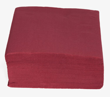 Cosy&Trendy Servetten - bordeaux rood - 80x - 38 x 38 cm - Tafeldecoratie - Papier - luxe kwalitei