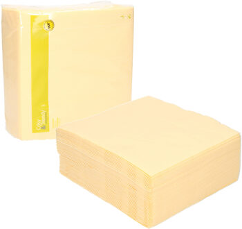 Cosy&Trendy Servetten Luxe kwaliteit - creme wit - 80x - 38 x 38 cm - Tafel decoratie - Papier