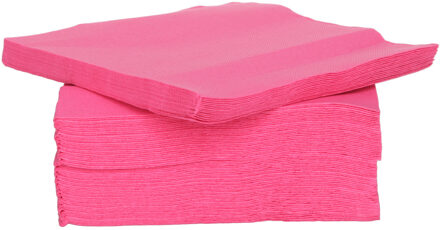Cosy&Trendy Servetten Luxe kwaliteit - fuchsia roze - 80x - 38 x 38 cm - Tafel decoratie - Papier