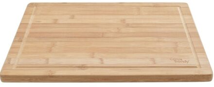 Cosy&Trendy Snijplank sterk bamboe hout 34 cm - Snijplanken Bruin