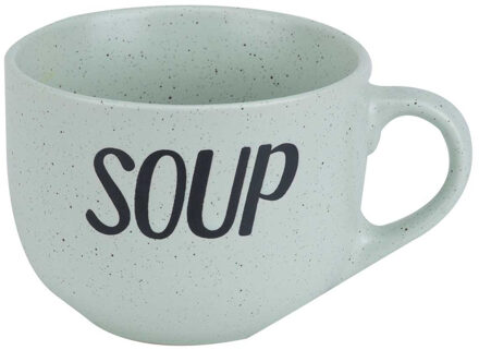 Cosy&Trendy Soepkom - groen - 11 cm - 510 ml - Soepbeker - kommetje