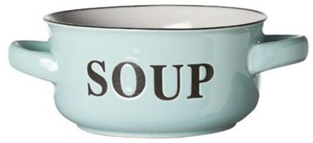 Cosy&Trendy Soepkom 'Soup' Ø13,5xh6,5cm met grepen Blauw