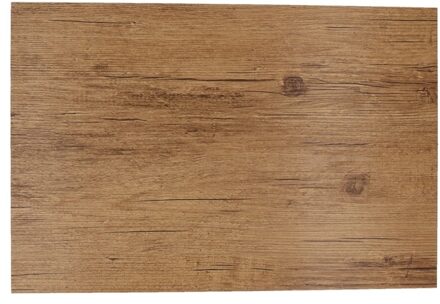 Cosy&Trendy Tafel Placemat hout print - lichtbruin - 45 x 30 cm - Onderleggers - Tafel dekken