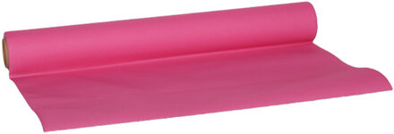 Cosy&Trendy Tafelloper - papier - fuchsia roze - 480 x 40 cm - Feesttafelkleden