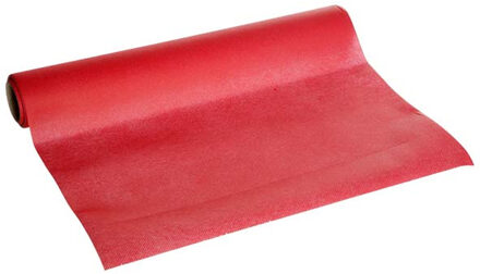 Cosy&Trendy Tafelloper - papier - rood - 480 x 40 cm