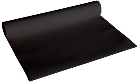 Cosy&Trendy Tafelloper - papier - zwart - 480 x 40 cm