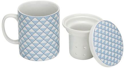 Cosy&Trendy Theemok met filter + deksel blauw